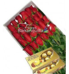 Caja 24 Rosas y Ferreros
